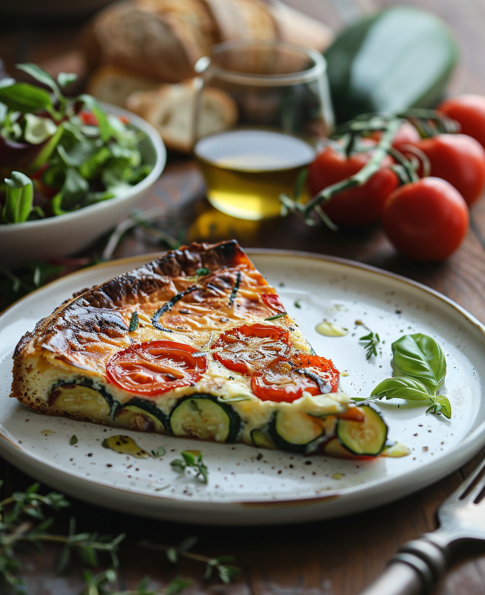 clafoutis tomates courgettes