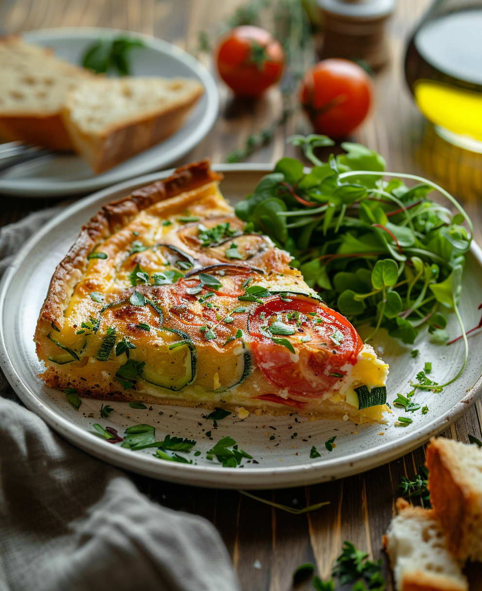 clafoutis tomates courgettes