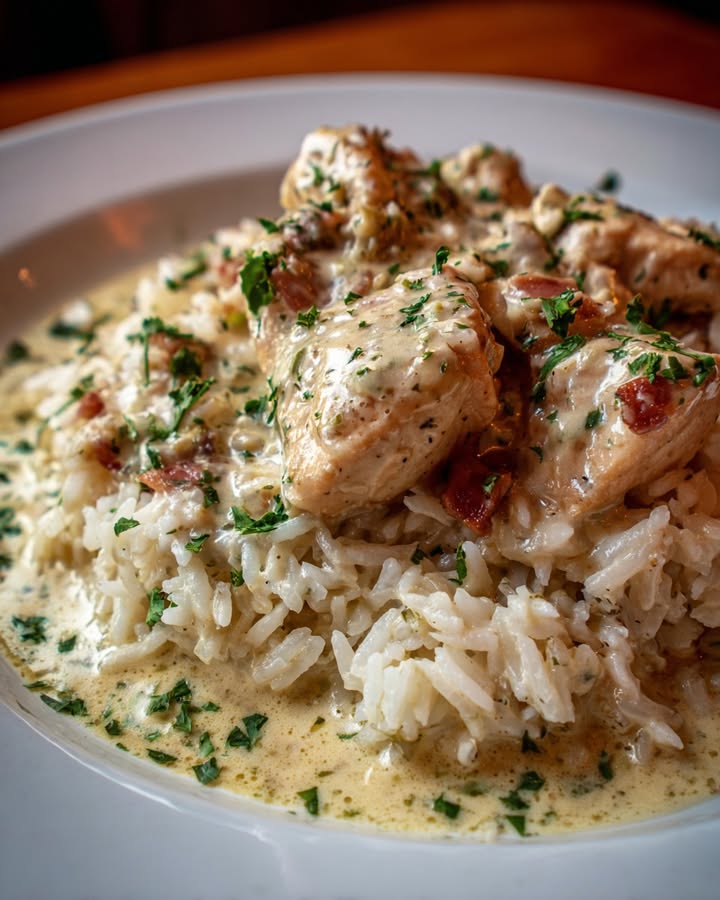 Poulet Riz Crémeux