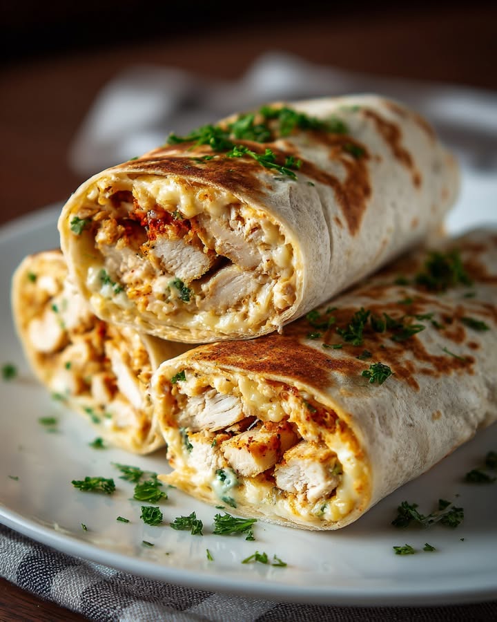 Wraps Poulet Ail