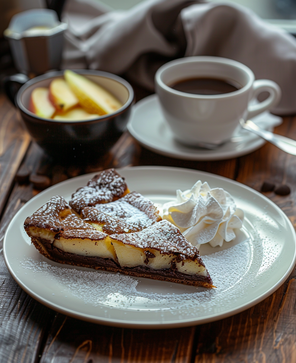 clafoutis au poire et chocolat