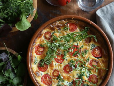 Clafoutis aux tomates cerises : Recette facile et savoureuse