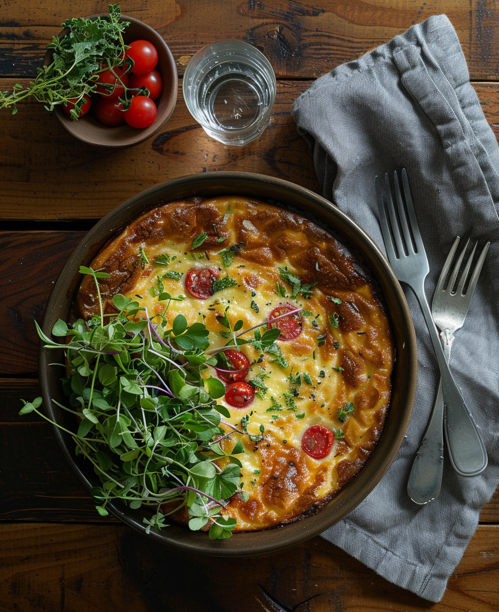 clafoutis aux tomates cerises