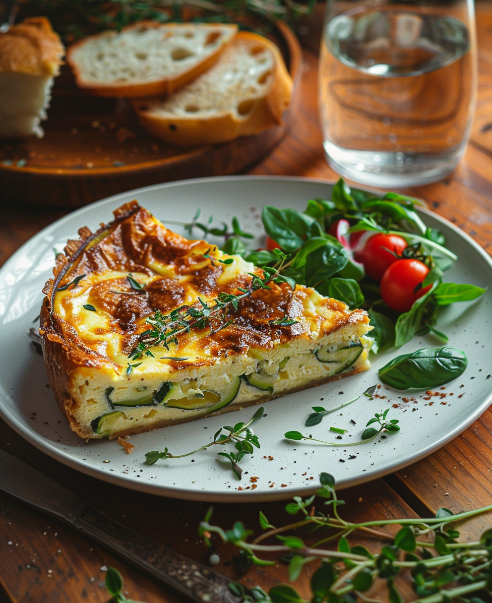 clafoutis courgette chèvre