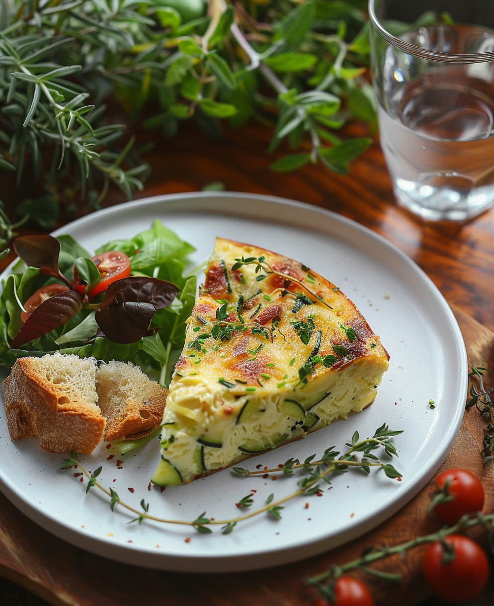 clafoutis courgette chèvre