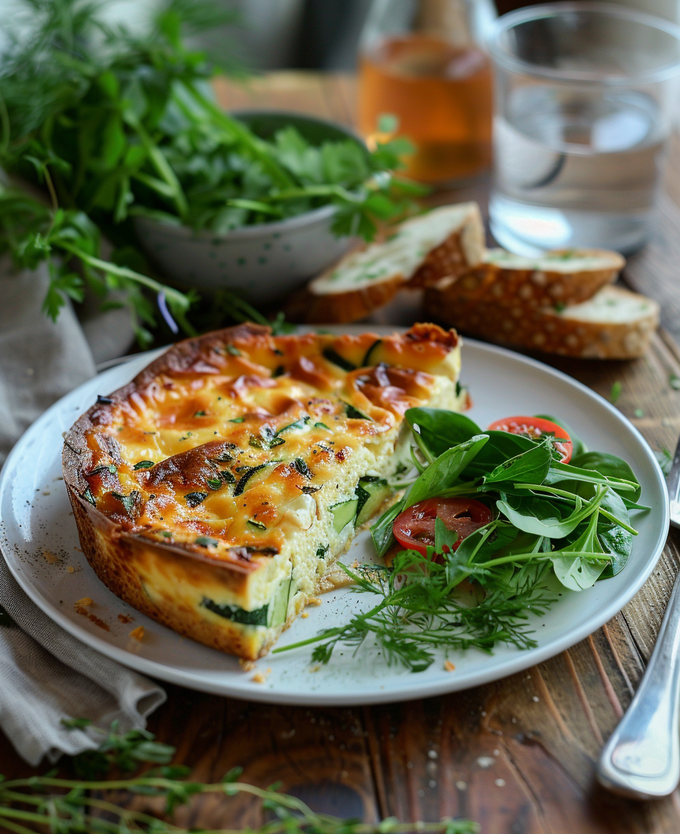 clafoutis courgette chèvre