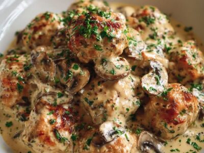 Boulettes Crémeuses Champignons : Recette Facile et Savoureuse