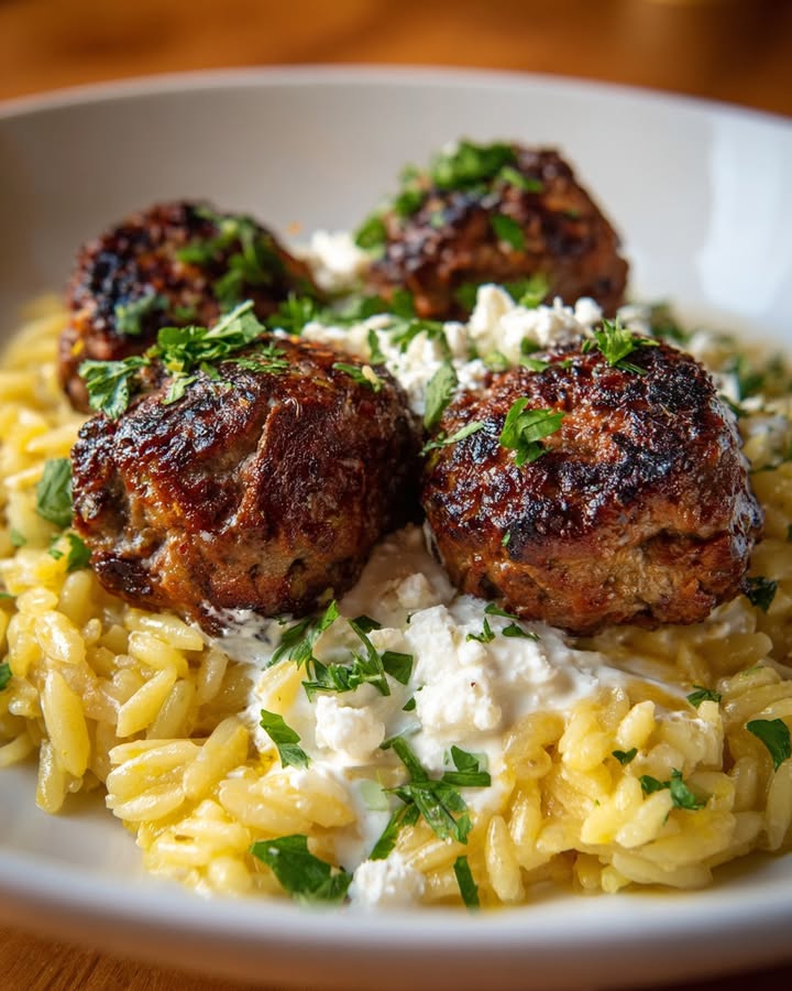 Boulettes Méditerranéennes Orzo