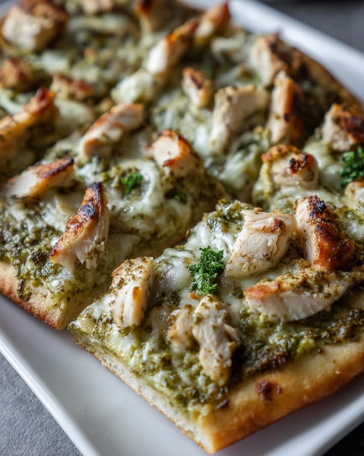 Flatbread Pesto Poulet