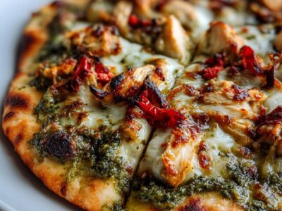 Flatbread Poulet Pesto : Recette Savoureuse et Facile à Préparer