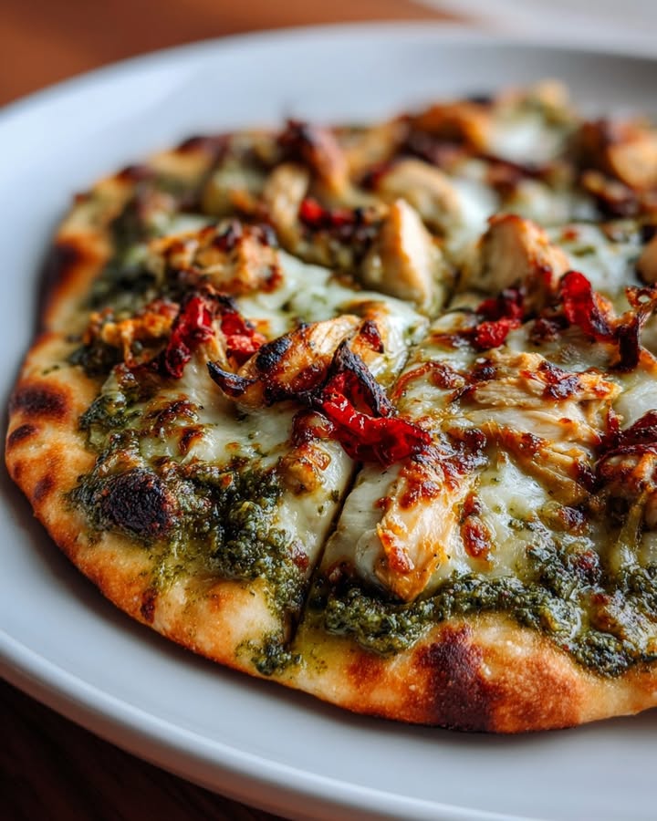 Flatbread Poulet Pesto
