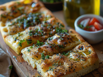 Focaccia aux herbes de Provence : Recette facile et savoureuse