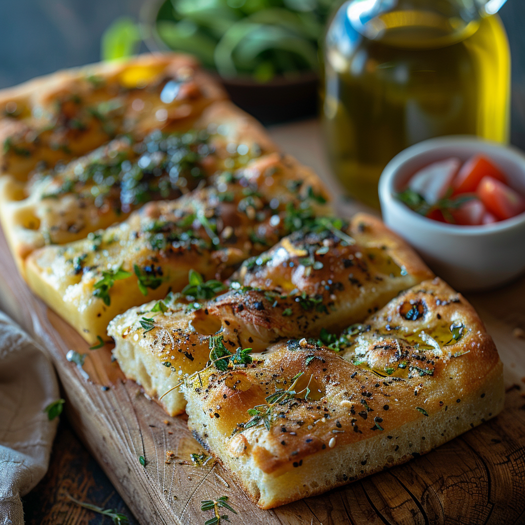 Focaccia aux herbes de Provence : Recette facile et savoureuse 1 Focaccia aux herbes de Provence