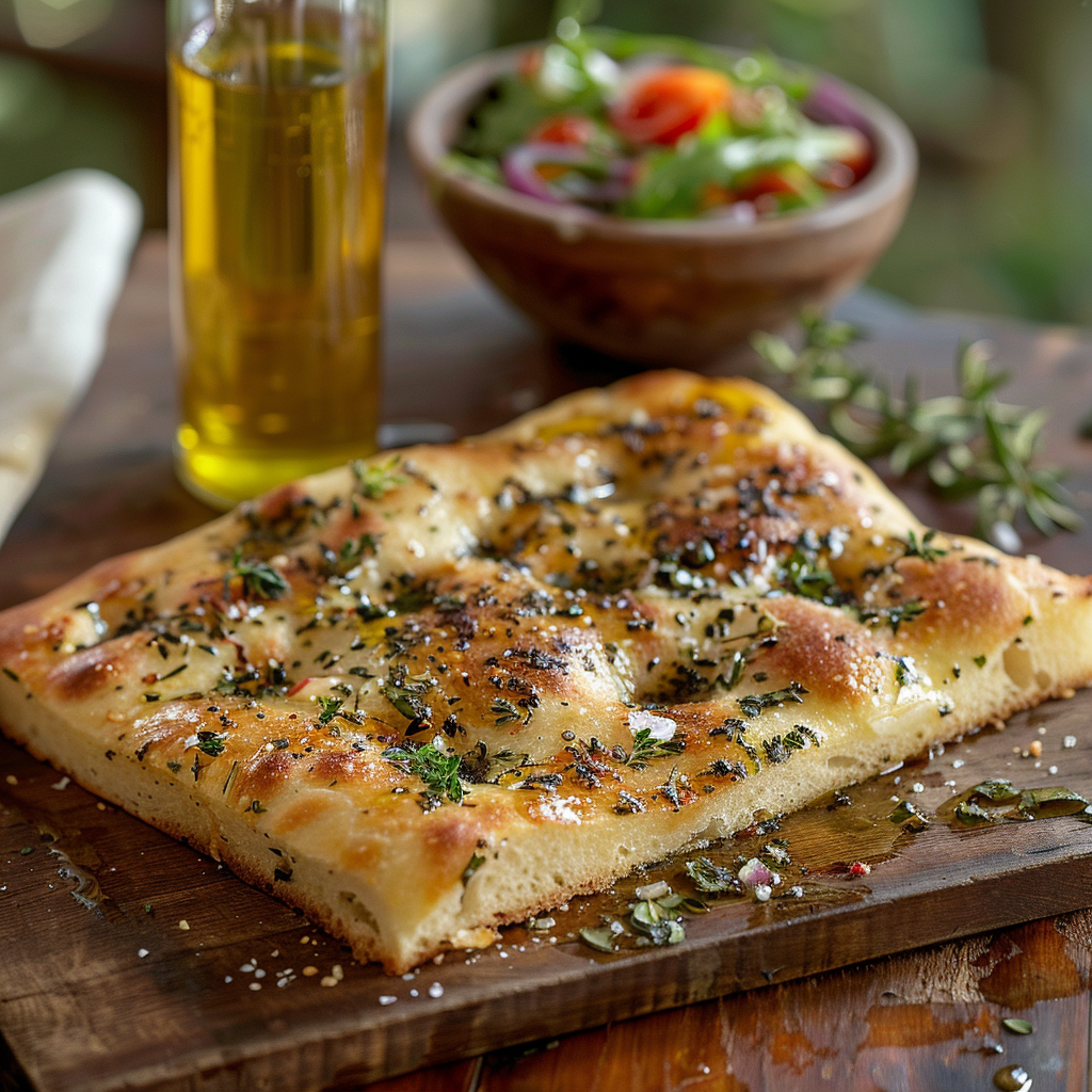 Focaccia aux herbes de Provence : Recette facile et savoureuse 2 Focaccia aux herbes de Provence