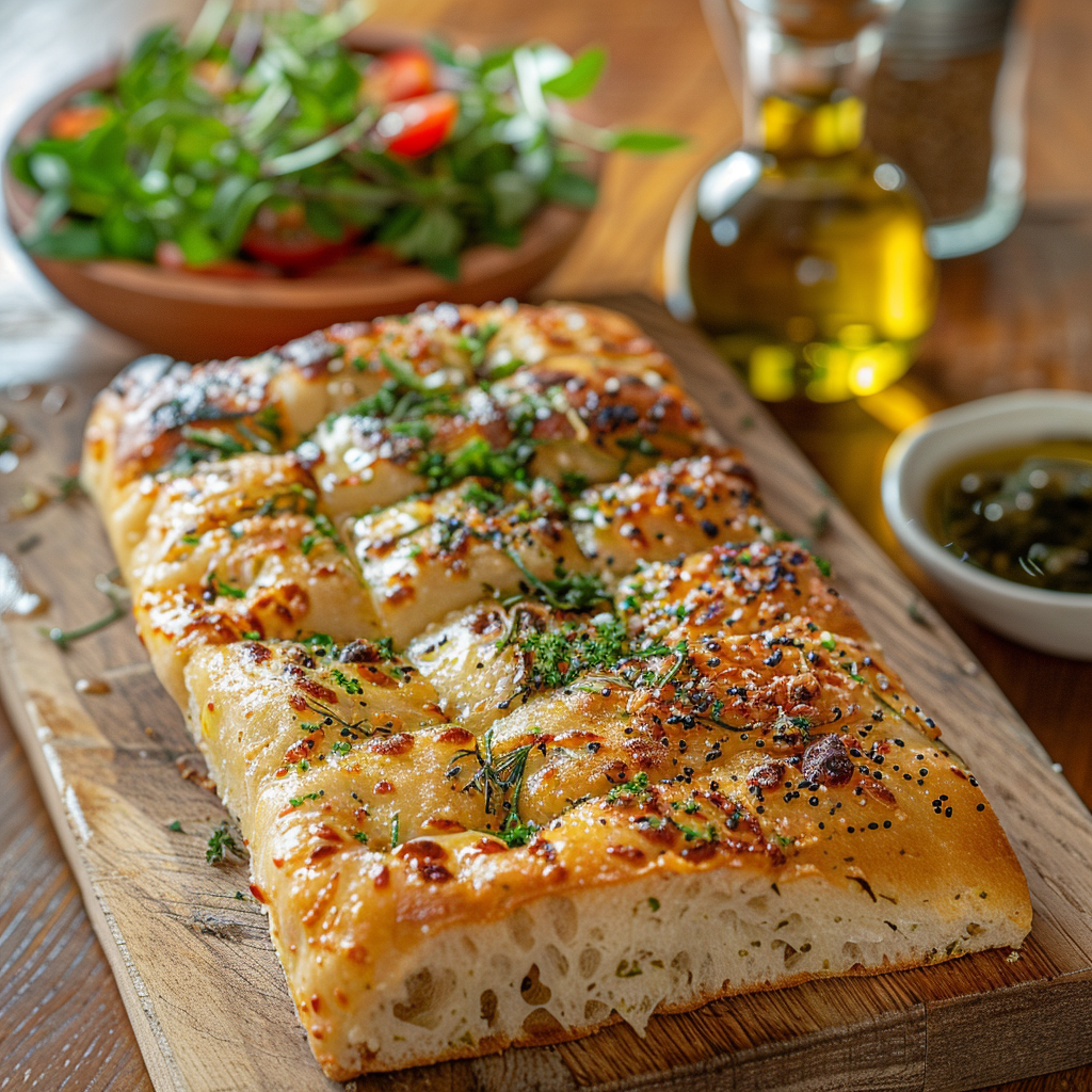 Focaccia aux herbes de Provence : Recette facile et savoureuse 4 Focaccia aux herbes de Provence