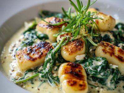 Gnocchis Épinards Feta : Recette Facile et Savoureuse