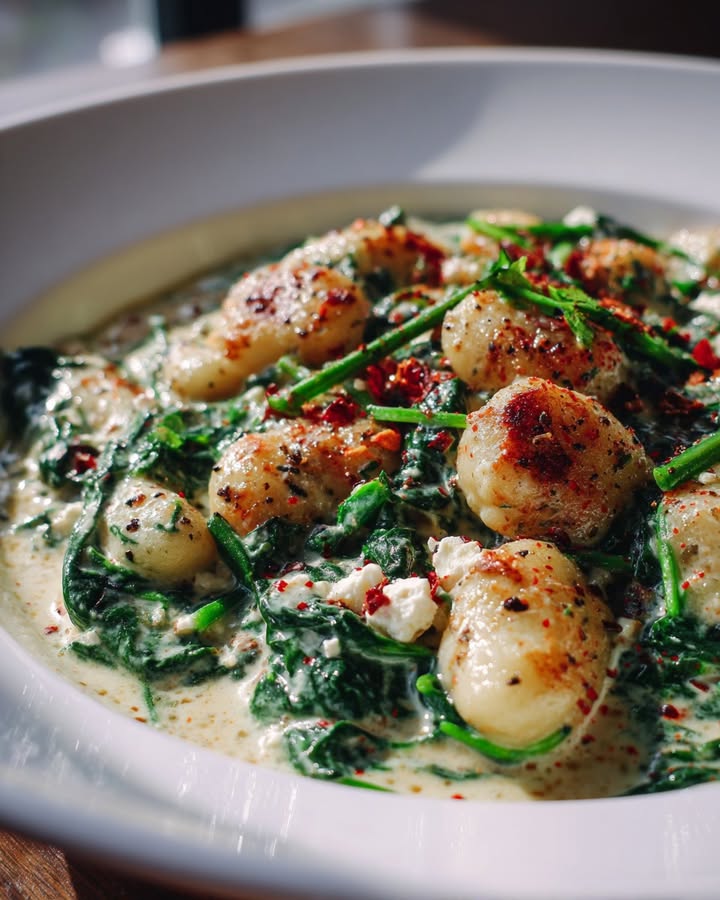 Gnocchis Épinards Feta