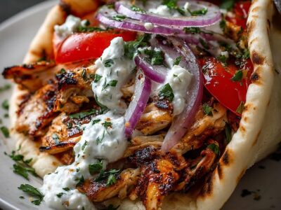 Gyros Poulet Méditerranéens : Recette Savoureuse et Facile à Préparer