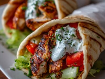 Gyros Poulet Méditerranéens : Recette Facile et Savoureuse
