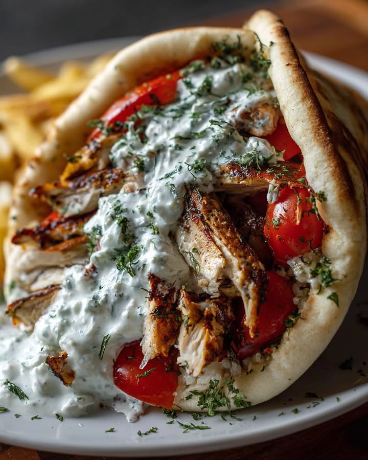 Gyros Poulet Tzatziki Feta