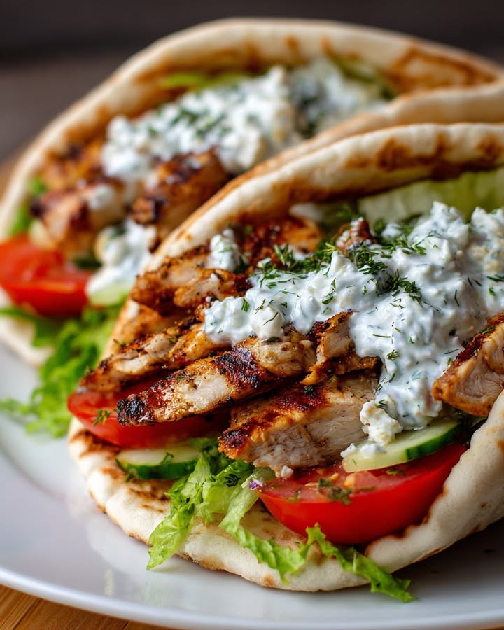 Gyros Poulet Tzatziki Feta