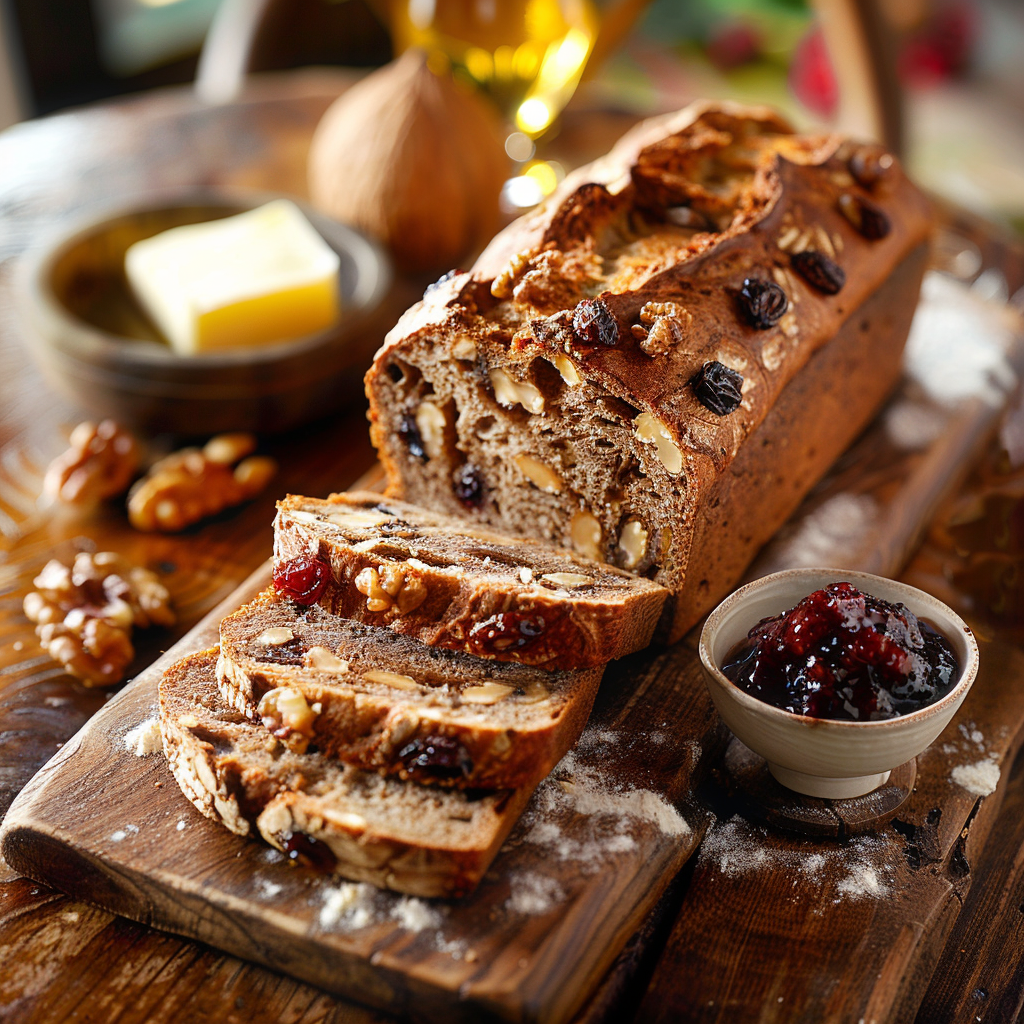 Pain aux noix et raisins : Recette facile et savoureuse 3 Pain aux noix et raisins