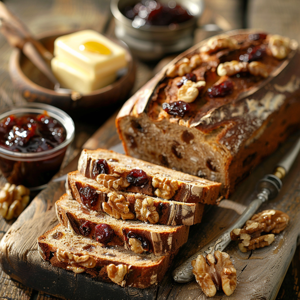 Pain aux noix et raisins : Recette facile et savoureuse 4 Pain aux noix et raisins