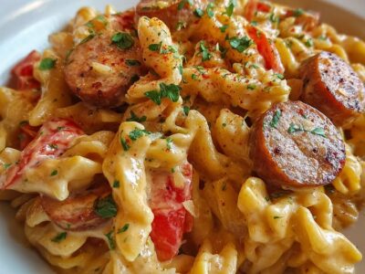 Pâtes Cajun Crémeuses : Recette Facile et Savoureuse