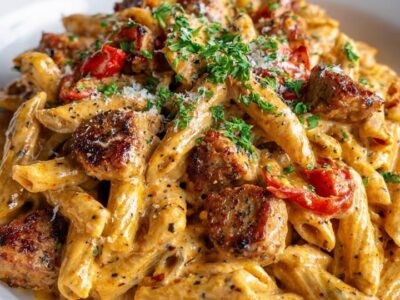 Pâtes Cajun Crémeuses : Recette Savoureuse et Facile à Préparer
