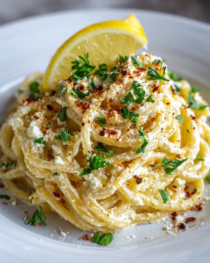 Pâtes Citron Feta