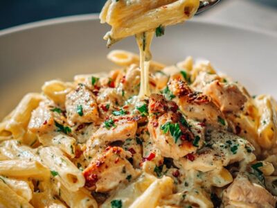 Pâtes Crémeuses Poulet : Recette Facile et Savoureuse