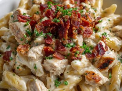 Pâtes Poulet Bacon : Recette Facile et Savoureuse