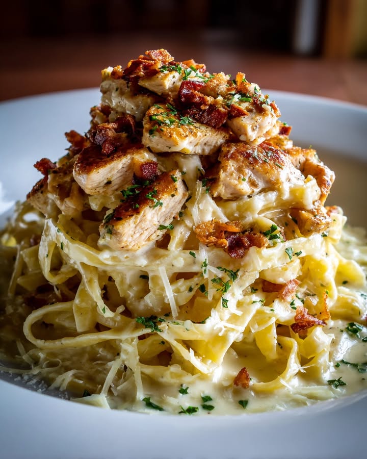 Pâtes Poulet Crème