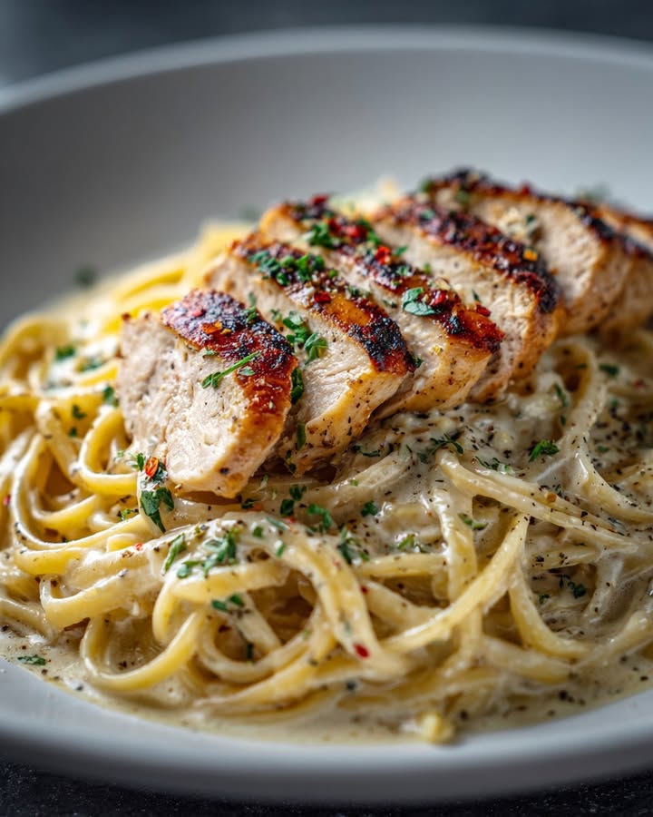 Pâtes Poulet Crémeuses : Recette Facile et Savoureuse 1 Pâtes Poulet Crémeuses