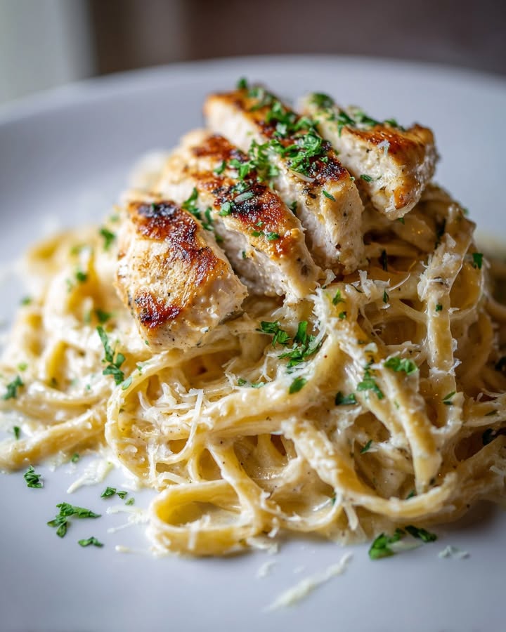 Pâtes Poulet Crémeuses : Recette Facile et Savoureuse 1 Pâtes Poulet Crémeuses