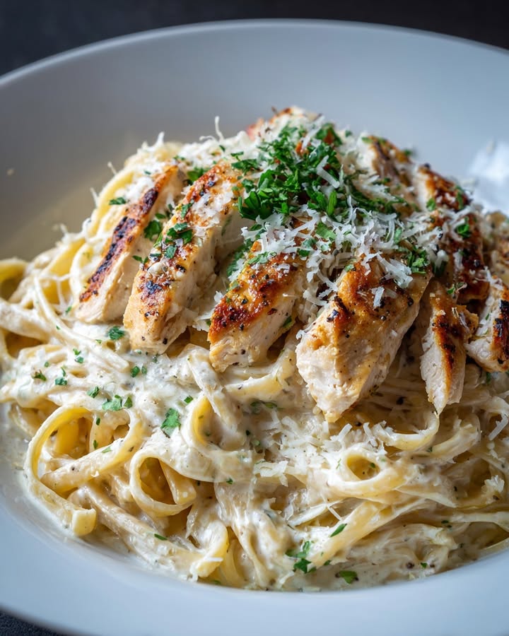 Pâtes Poulet Crémeuses : Recette Facile et Savoureuse 1 Pâtes Poulet Crémeuses