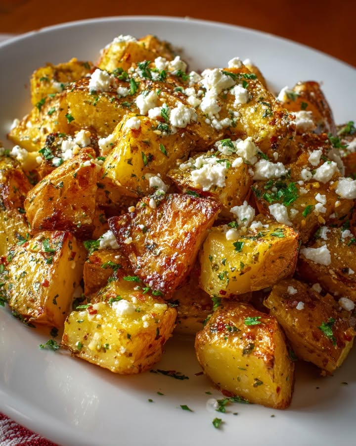 Pommes Frites Grecques Feta