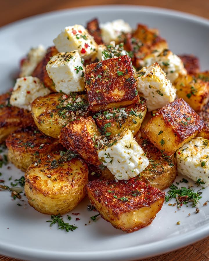 Pommes Frites Grecques Feta