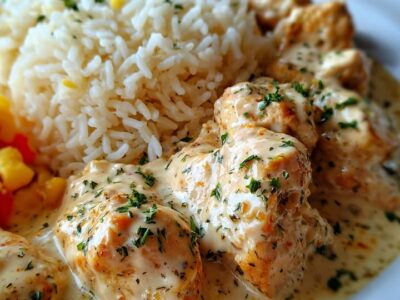 Poulet Crémeux Riz : Recette Facile et Savoureuse