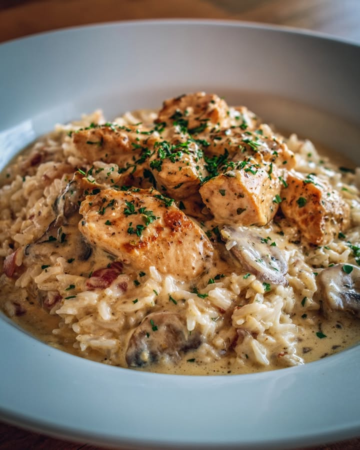 Poulet Crémeux Riz