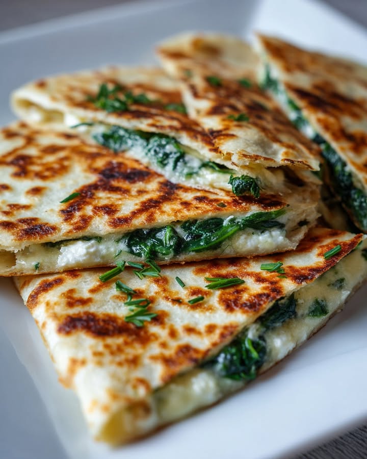 Quesadillas Épinards Feta