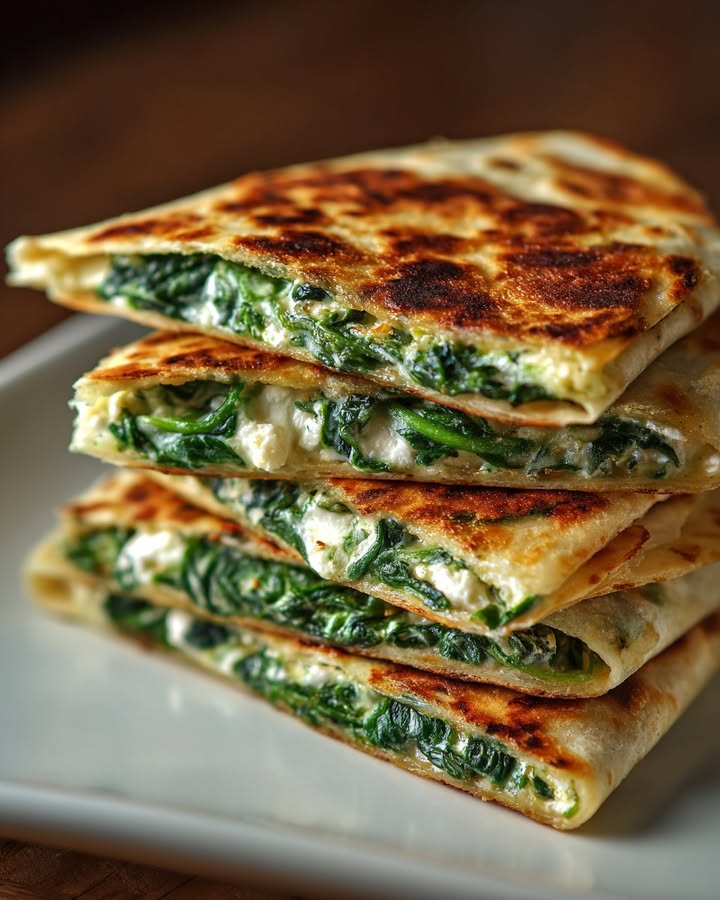 Quesadillas Épinards Feta