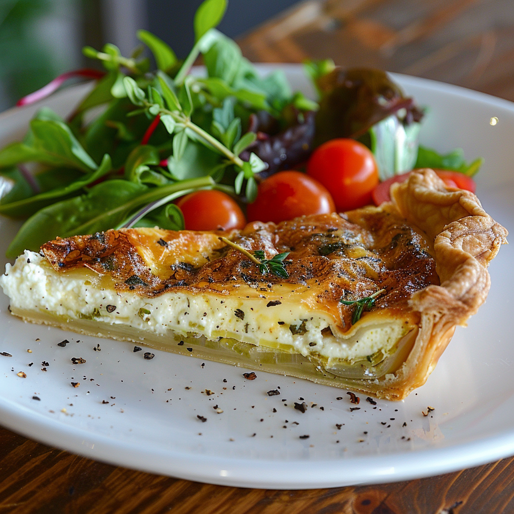 Quiche aux poireaux et chèvre : Recette facile et savoureuse 2 Quiche aux poireaux et chèvre