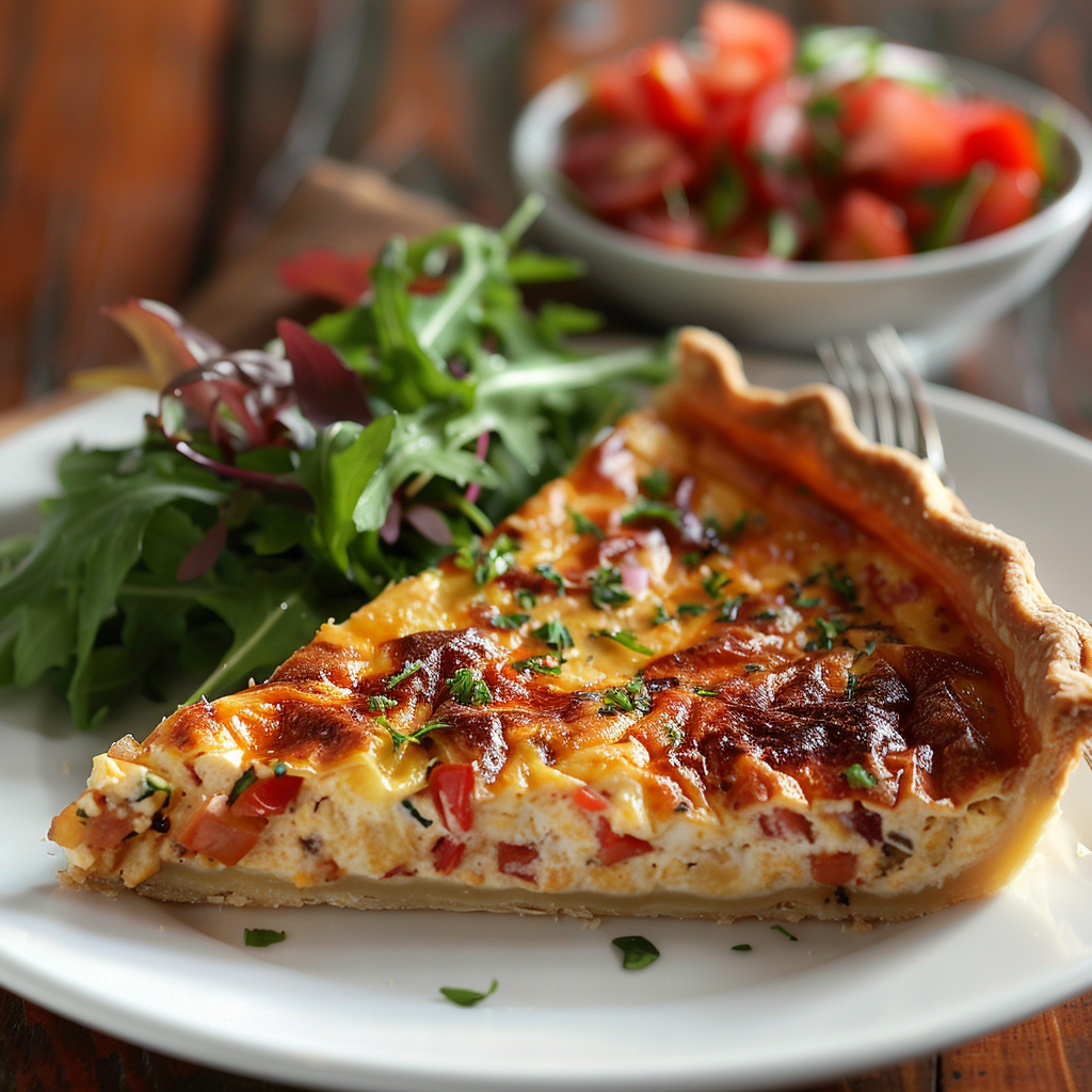 Quiche lorraine traditionnelle : Recette facile et savoureuse 4 Quiche lorraine traditionnelle
