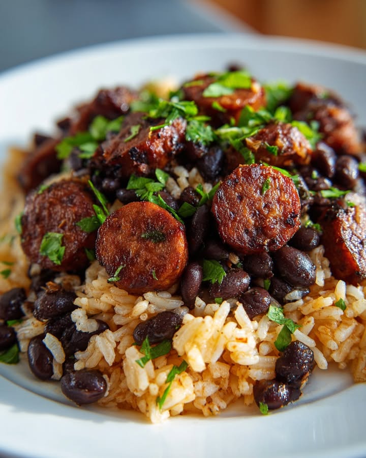 Riz Saucisses Haricots