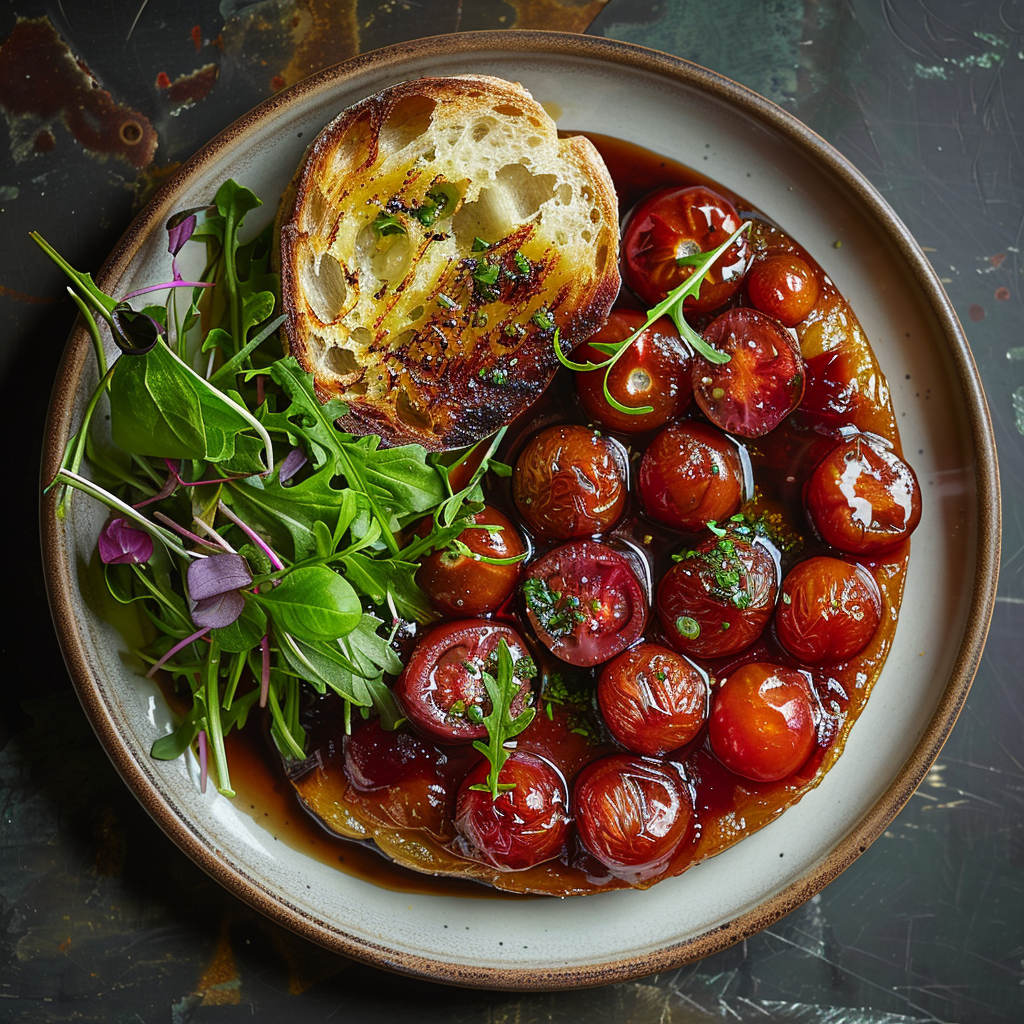 Tarte tatin de tomates cerises facile et savoureuse 2 Tarte tatin de tomates cerises