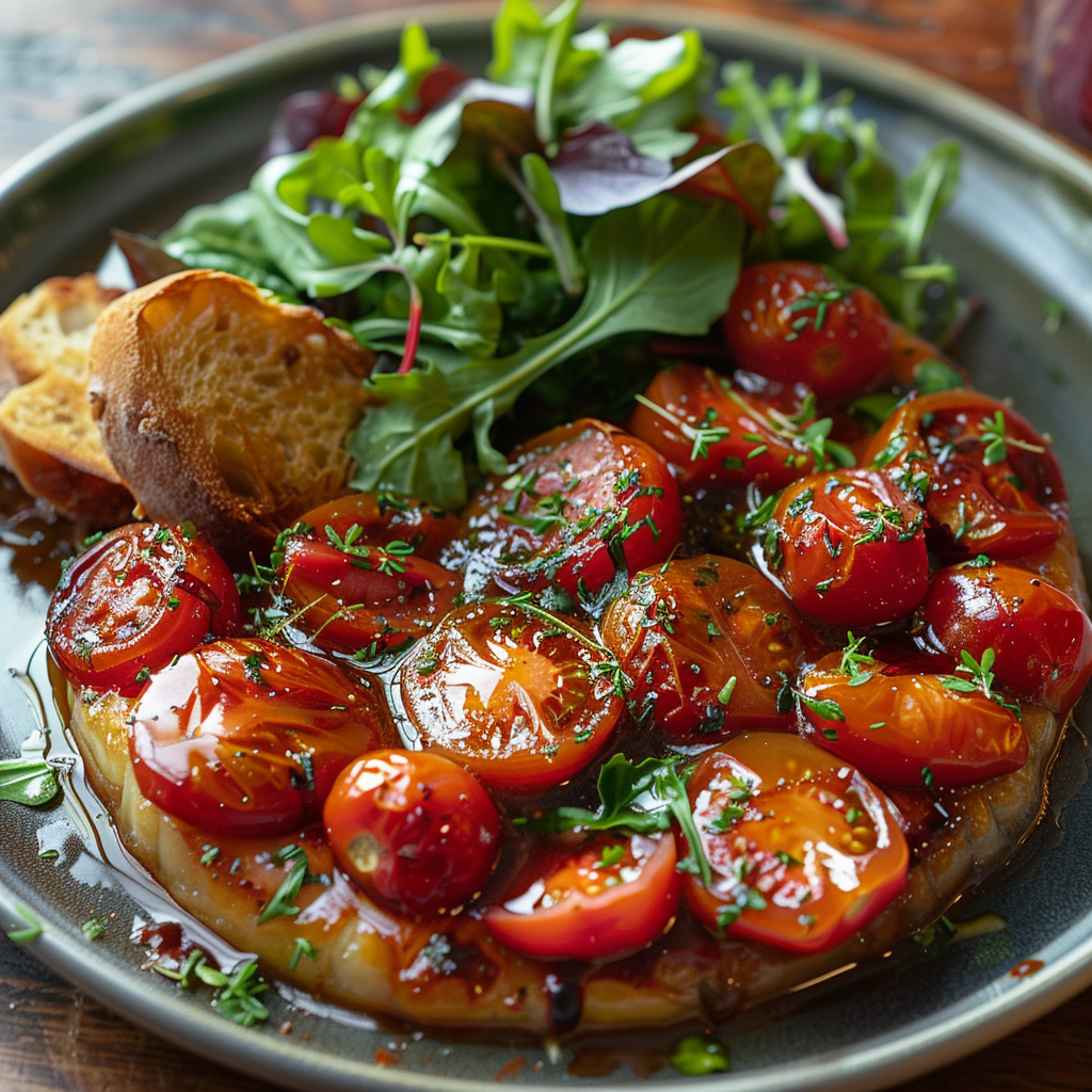 Tarte tatin de tomates cerises facile et savoureuse 3 Tarte tatin de tomates cerises