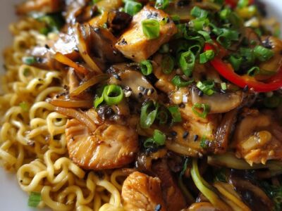 Wok Ramen Poulet Savoureux : Recette Facile et Rapide