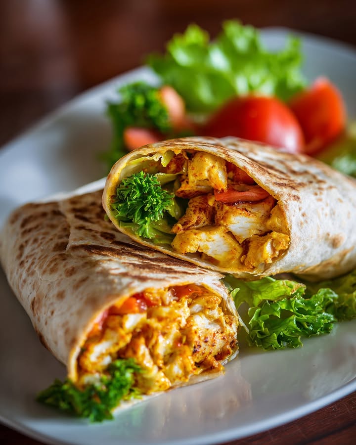 Wraps Poulet Ail Fromage