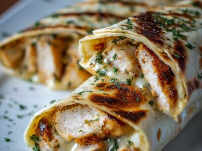 Wraps Poulet Ail Fromage : Recette Facile et Savoureuse